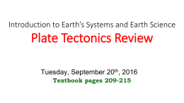 Introduction to Earth*s Systems and Earth Science