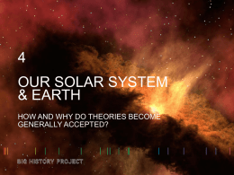 Our Solar System and Earth