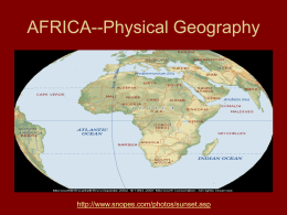 AFRICA--Physical Geography
