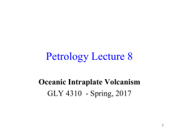 Petrology Lecture 8