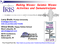 Seismic Waves