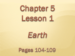 Chapter 5, Lesson 1 - Bloomsburg Area School District