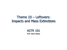 Impacts and Mass Extinctions