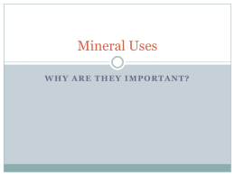 Mineral Uses