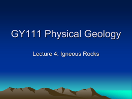 GY111 Earth Materials