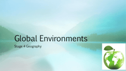 Global Environments Overview