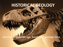 Historical Geology continued