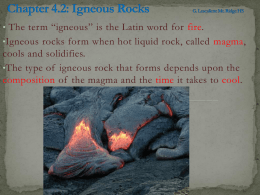 Chapter 4.2: Igneous Rocks