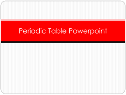 Periodic Table Powerpoint