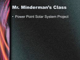 Mr. Minderman`s Class