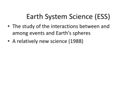 The Earth as a System