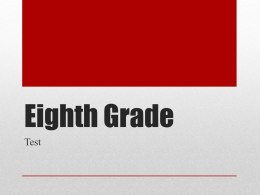 Eighth Grade