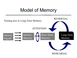 Semantic Memory - U of L Class Index