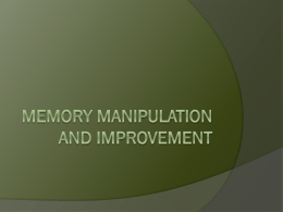 4. Memory manipulation - gleneaglesyear12psychology