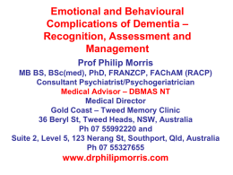 Memory Problems – Clinical Assessment and Management