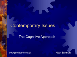 Contemporary Issues - psychlotron.org.uk