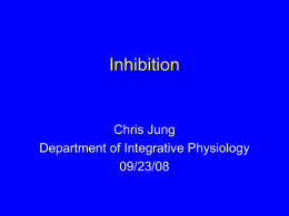 Inhibition - University of Colorado Boulder