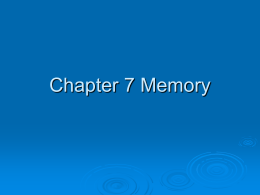 ap memory - HopewellPsychology