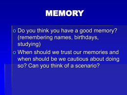 memory - Bristol Public Schools
