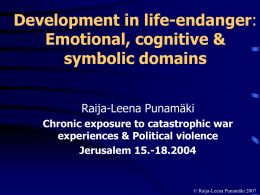 Emotional, cognitive & symbolic domains