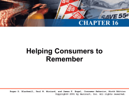 Helping Consumers Remember
