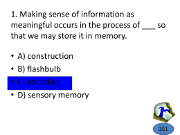 1. Making sense of information as meaningful