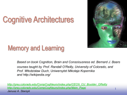 Memory and Learning