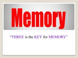 Memory - Ms. Thresher
