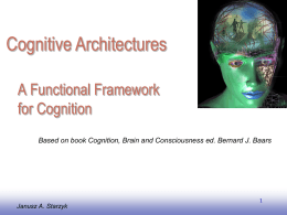 Functional Framework for Cognition