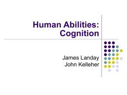 Human Abilities: Cognition