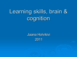 Learning skills - Personal web pages for people of Metropolia