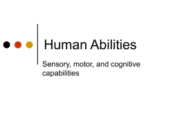 Human Abilities - Personal Web Pages
