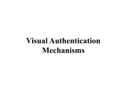 Visual Authentication Mechanisms