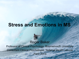 Stress and Emotions in MS - Emotional Processing Therapy