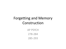 Forgetting - DocuShare