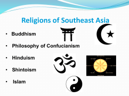 Religions SE Asia presentation ordered