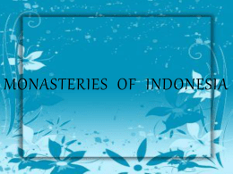 monasteries of indonesia