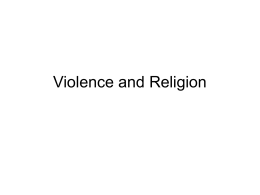 Violence and Religion