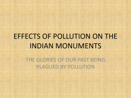 effects of pollution on the indian monuments