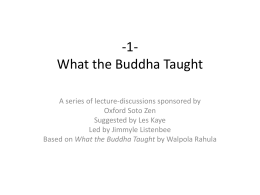 What Buddha Taught Lec 8 CH5C