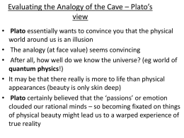Evaluating the Analogy of the Cave – Plato’s view
