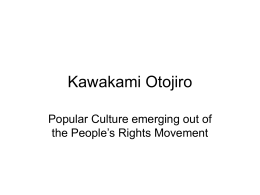 Kawakami Otojiro - Bucknell University