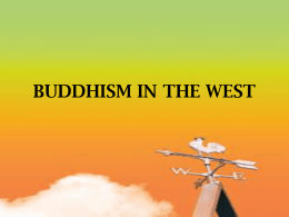 BUDDHISM IN THE WEST - The Ecclesbourne School