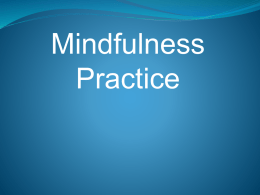 Mindfulness Presentation (ppt format)