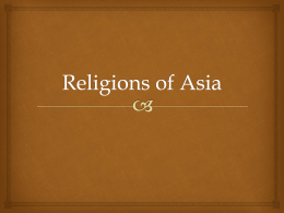 The People and Religions of Asia