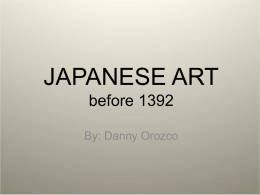 JAPANESE ART before 1392