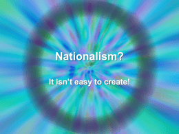 Nationalism?