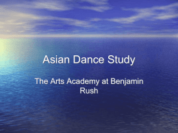 Asian Dance Study - Rush Arts Dancers