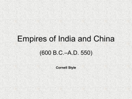 Empires of India and China