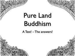Pure Land Buddhism - The Ecclesbourne School Online